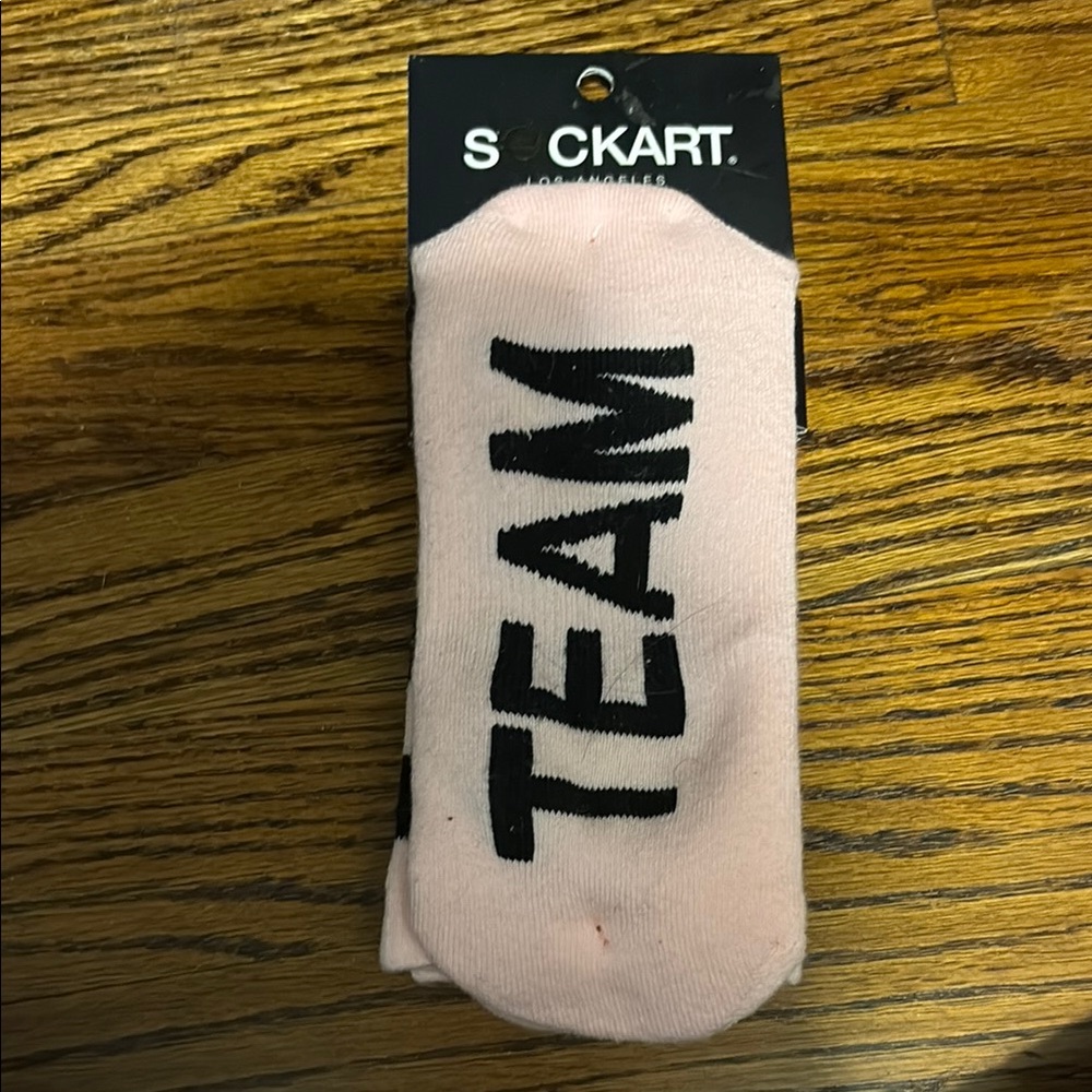 Team Bride Pink Socks. Size 5 to 11.